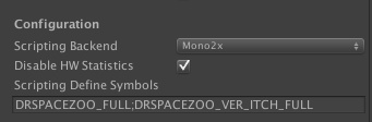 Unity Build Script : Unity Player Settings