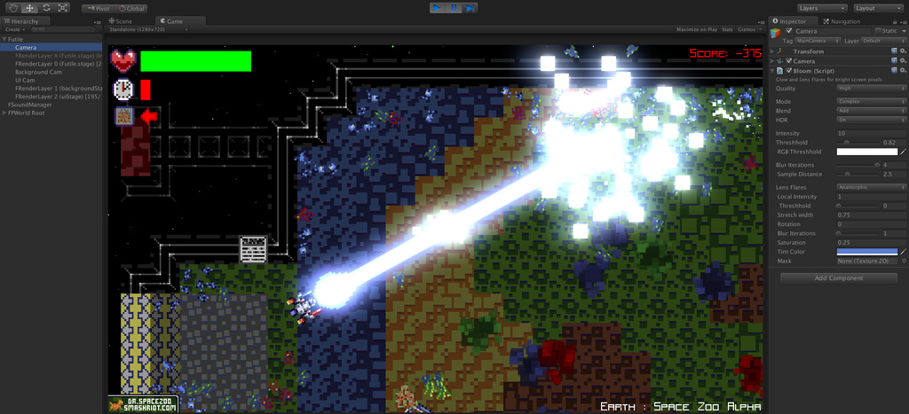 Unity Image Effects in Futile - Bloom Example