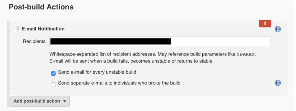 Jenkins Post Build